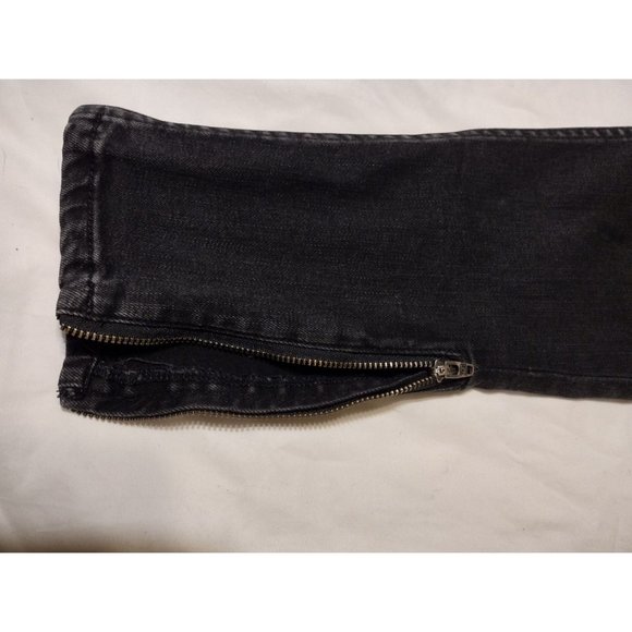 Lauren Ralph Lauren Women's Black Ankle Zip Jeans Size 4 - Picture 5 of 9